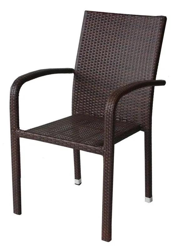 Ратанов стол МИЛЕН -кафяв ратан