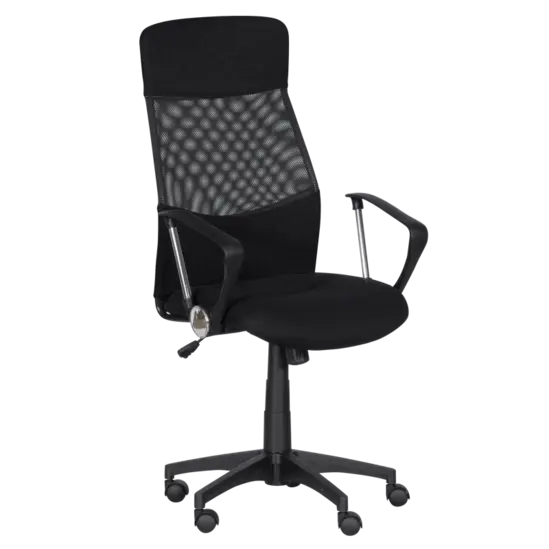 Работен стол ИГОР- сниман отстрани, мрежа, дамаска