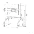 Стойка Neomounts Move Go TV trolley 55-86" - fast installation - TUV