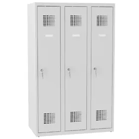 етален гардероб FRT с 1 отделения 145х90х50 см - затворен, сниман отпред, сив