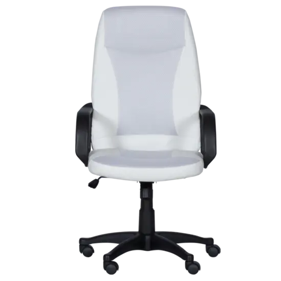 Директорски стол ФЕОДОР- бяла еко кожа