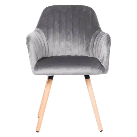 Трапезен стол ПАУТАЛИЯ  - сив цвят