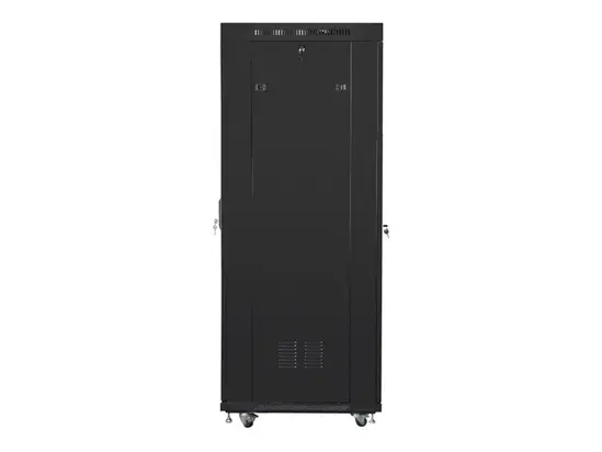Комуникационен шкаф Lanberg rack cabinet 19' free-standing 37U800x1000 (flat pack) with glass door lcd black v2