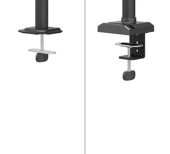 Стойка Neomounts Nero Single Flat Screen Desk Mount (phone holder+Quick-fix clampgrommet)