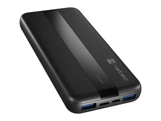 Зарядно устройство Natec Powerbank Trevi Slim Q V2 10000MAh 2X USB-A 18W + 1X USB-C 20W + USB-C - USB0-C CABLE