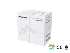 Кабел Lanberg LAN cable CAT.6 utp 305m solid cu grey fluke passed