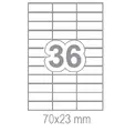 Самозалепващи етикети 70x23 36 бр.