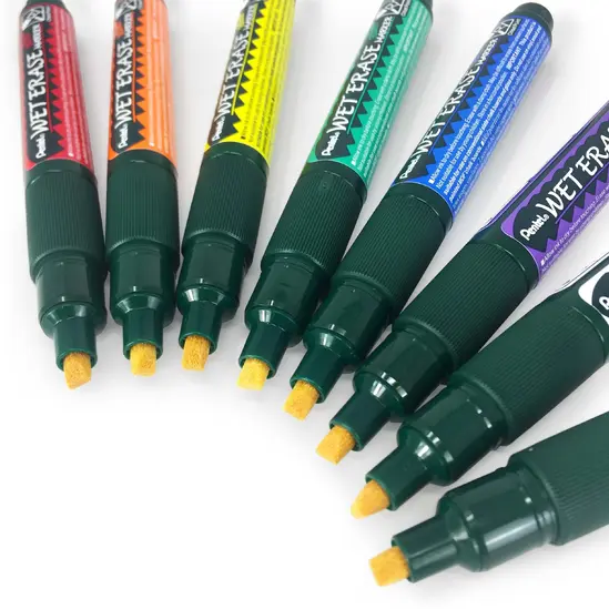 Маркер тебешир Pentel Wet Erase двустранен полукръг