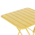 Сгъваема градинска маса РУБИНА-жълт плот
