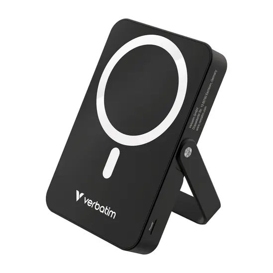 Външна батерия Verbatim Charge 'n' Go Power Bank with Stand Magnetic Wireless 10000mAh Black