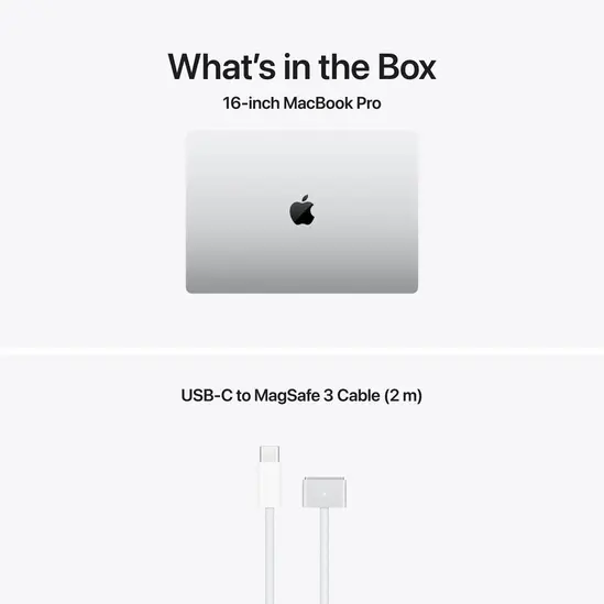 Лаптоп Apple 16-inch MacBook Pro: Apple M5 Pro chip with 18-core CPU and 20-core GPU, 48GB, 1TB SSD - Silver