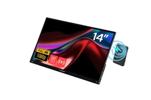 Монитор Verbatim Portable 14" FHD Touch Monitor LIGHT with Wireless Power Supply incl. Power Bank 5000mAh