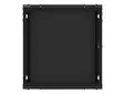Комуникационен шкаф Lanberg rack cabinet 19' wall-mount 12U600x450 for self-assembly with metal door black (flat pack)