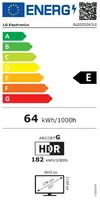 Телевизор LG OLED55G63LS, 55" UHD OLED evo, 4K (3840 x 2160), DVB-C/T2/S2, Full Cinema Screnn, Alpha 11 AI 4K, 120Hz Native (VRR 165Hz), ThinQ AI, HDR10, VRR, NVIDIA G-SYNC, AMD FreeSync, Dolby Vision, Dolby Atmos, Wi-Fi 6E, Bluetooth, HDMI, USB, Airplay 