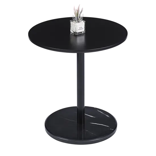 Холна маса СИЯНА- черен цвят, мрамор