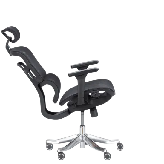 Директорски стол ДИЯН- функция за люлеене или фиксиране в изправена позиция, снимка отстрани