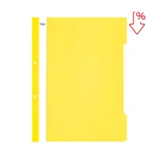 Папка PVC с перфорация жълта с пиктограма