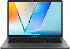 Лаптоп Asus Vivobook S M3407KA-SF030,AMD Ryzen 5 AI,14.0 OLED WUXGA(WU) 1920X1200 16:10 Bend+300nits Glare DCI-P3:95% Glare 60 Hz,16GB DDR5 (on BD),1TB SSD,Backlit Chiclet Keyboard with Num-key, No OS, Matt Grey, AI PC +Backpack