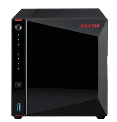 Мрежов сторидж Asustor AS5304T, 4-Bay NAS, Intel Celeron J4105 Quad-Core 1.5 GHz (burst up 2.5 GHz), 4 GB SO-DIMM DDR4,4 x 2.5'3.5' SATA3 HDD or SSD 2.5 GbE x 2, USB 3.2 Gen 1 Type A x 3, WOW (Wake on WAN), WOL, System Sleep Mode, AES-NI hardware encrypt