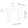 Стойка Neomounts by NewStar Flat Screen Wall Mount for video walls (pop-out  stretchable)