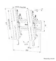 Стойка Neomounts Level-850 TV mount wall 24-65" - tiltable - lockable - fast installation