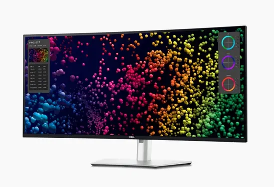 Монитор Dell U4025QW, 39.7" 5K UtraSharp Curved WUHD (5120x2160), AG, IPS, 21:9, 5ms, 1000:1, 600 cd/m2, DCI-P3 99%, HDMI, DP, HDR600, USB Hub, Thunderbolt 4/USB-C, USB 3.2, RJ45, Speacers, PbP,  Height Adjustable, Swivel, Tilt, Black