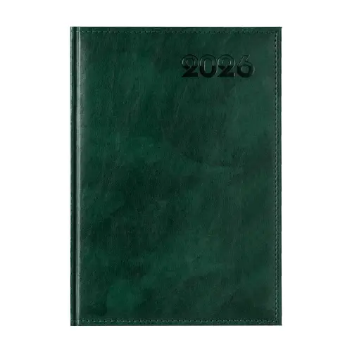 Календар - бележник ДИПЛОМАТ А4-зелен цвят