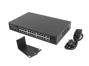 Комутатор Lanberg switch 24x 1GB poe+2x GB 2x sfp rack 19' gigabit ethernet 250w