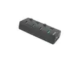 USB хъб Natec USB 3.0 Hub Mantis 2 4-Port OnOff With AC Adapter