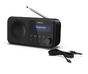 Радио Sharp Radios DR-P420(BK), PORTABLE DIGITAL RADIO, Bluetooth 5.0, 20 DAB+/DAB/FM, Auto time/date, LCD Display, Dual alarm,Micro USB x1 (power supply),3.5mm Headphone jack / line-out, Black