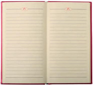 Календар бележник ФИНЕС разтворен