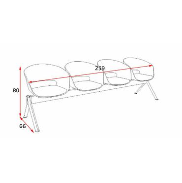 Посетителска пейка КАНАТИЦА SLD 109/ SLDP 129