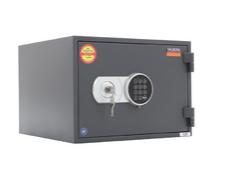 Метален сейф FRS PMT 32 - сив, затворен, сниман отпред, ел. заключване