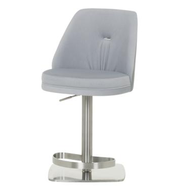 Бар стол ХЕЛЕНА- . Тапициран във висококачествена дамска и еко кожа 