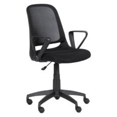 Работен стол ДЕА- снимка отстрани, черен цвят