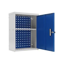 Метален шкаф PMT PWD - сини врати, един рафт, празен
