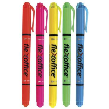 Текст маркер FO Pen комплект 5 цвята - пет броя със затворена капачка