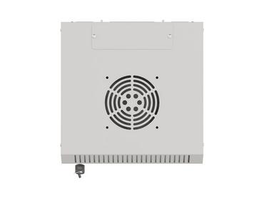 Комуникационен шкаф Lanberg rack cabinet 10' wall-mount 4U/300x300 (flat pack) with glass door grey