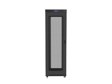 Комуникационен шкаф Lanberg rack cabinet 19' free-standing 42U/800x1200 (flat pack) with mesh door lcd black v2
