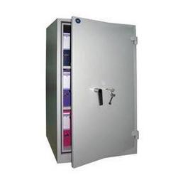 Огнеопорен архивен шкаф PMT KL - леко отворен, сниман отпред, с класьори вътре