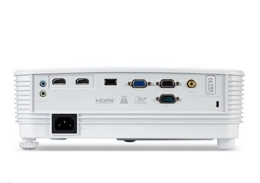 Мултимедиен проектор Acer Projector P1357Wi, DLP, WXGA(1280x800), 4500 ANSI Lumens, 20000:1, 1.3x, 3D ready, VGA in/out, 2xHDMI, RCA, Audio in/out, USB type A (5V/1A), Wireless dongle included, Speaker 1x10W, RS232,  Lamp life up to 15000h, Auto Keystone,