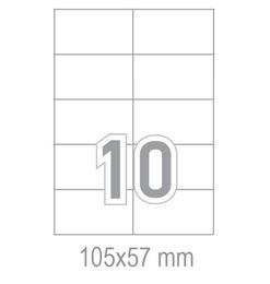 Самозалепващи етикети 105x57 10 бр.