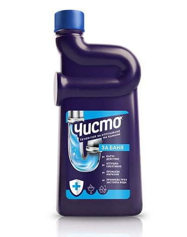 Гел за отпушване на канали 500 мл ЧИСТО баня