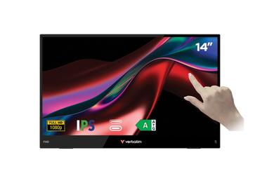 Монитор Verbatim Portable 14' FHD Touch Monitor LIGHT