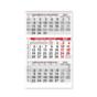Работен календар КС 2 без глава - червен