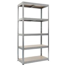 Метален стелаж 180x90x45 см - 5 рафта, цинк