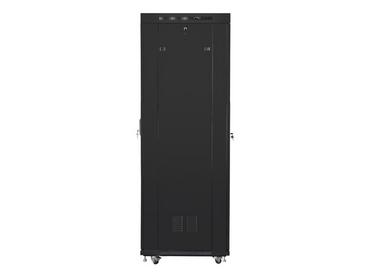 Комуникационен шкаф Lanberg rack cabinet 19' free-standing 42U/600x800 (flat pack) with glass door lcd black v2