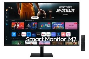 Монитор Samsung 32DM702 32' VA LED, SMART 3840x2160  2xUSB 2.0, 2xHDMI 1.4, USB-C, Wi-Fi 5, Bluetooth, Speakers, Black