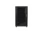 Комуникационен шкаф Lanberg rack cabinet 19' free-standing 22U/600x600 (flat pack) black