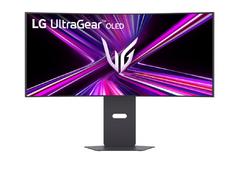 Монитор LG 34GX900A-B, 34', OLED UltraGear 21:9 Curved, IPS 0.03 ms, WQHD (3440x1440), 240Hz, HDR 10, 1500000:1, 250 cd/m2, DCI-P3 98.5%, VRR, Free-sync, G-Sync, USB-C, PD 65W, HDMI, DP, PBP, Speakers 7Wx2, LG Switch, Height, Swivel, Tilt, Black